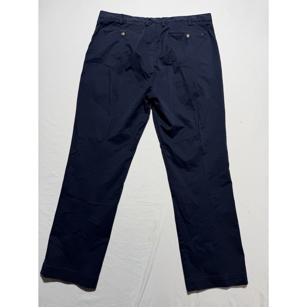 Polo Ralph Lauren Mens Navy Chino Pants 40x32 Stretch Classic Fit Cotton - Picture 11 of 12